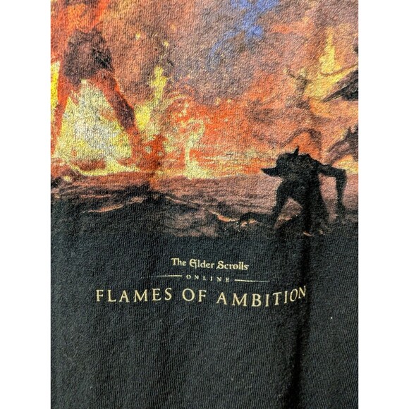 Elder Scrolls Online Flames of Ambition Shirt 2XL Bethesda Loot Wear Exclusive - Picture 13 of 15